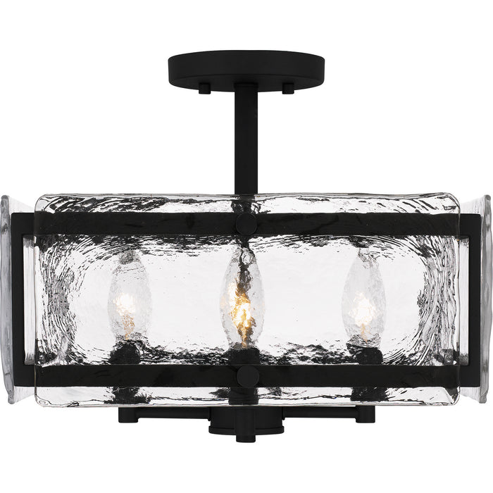 Myhouse Lighting Quoizel - QSF5594EK - Four Light Semi-Flush Mount - Quoizel Semi-Flush Mount - Earth Black