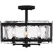 Myhouse Lighting Quoizel - QSF5594EK - Four Light Semi-Flush Mount - Quoizel Semi-Flush Mount - Earth Black