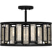 Myhouse Lighting Quoizel - QSF5600MBK - Four Light Semi-Flush Mount - Quoizel Semi-Flush Mount - Matte Black