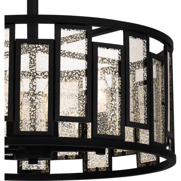 Myhouse Lighting Quoizel - QSF5600MBK - Four Light Semi-Flush Mount - Quoizel Semi-Flush Mount - Matte Black