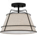 Myhouse Lighting Quoizel - QSF5629MBK - One Light Semi Flush Mount - Quoizel Semi-Flush Mount - Matte Black