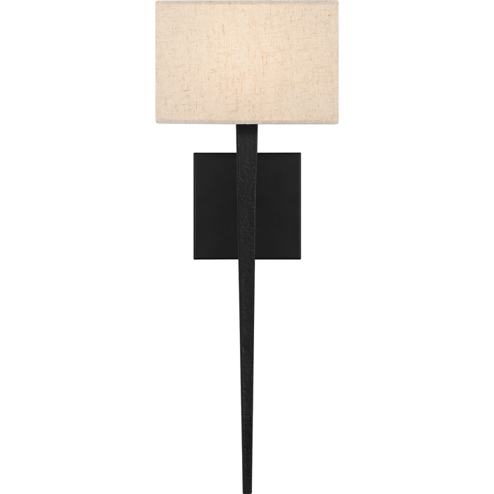 Myhouse Lighting Quoizel - QW16127MBK - One Light Wall Sconce - Quoizel Wood - Matte Black