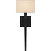 Myhouse Lighting Quoizel - QW16127MBK - One Light Wall Sconce - Quoizel Wood - Matte Black