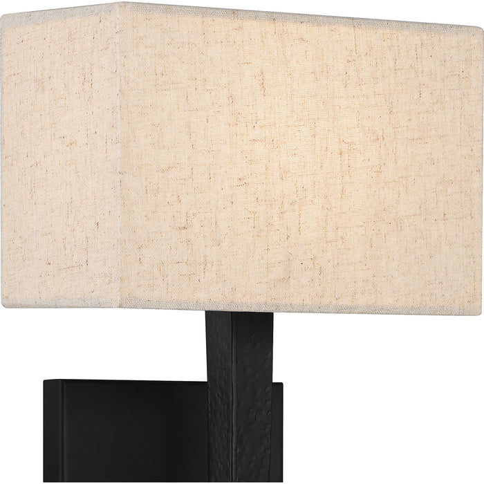 Myhouse Lighting Quoizel - QW16127MBK - One Light Wall Sconce - Quoizel Wood - Matte Black