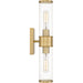 Myhouse Lighting Quoizel - QW16128AB - Two Light Wall Sconce - Quoizel Wood - Aged Brass