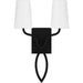 Myhouse Lighting Quoizel - QW16130MBK - Two Light Wall Sconce - Quoizel Wood - Matte Black