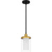 Myhouse Lighting Quoizel - ROW1506MBK - One Light Mini Pendant - Rowland - Matte Black