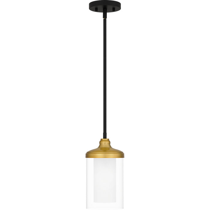 Myhouse Lighting Quoizel - ROW1506MBK - One Light Mini Pendant - Rowland - Matte Black