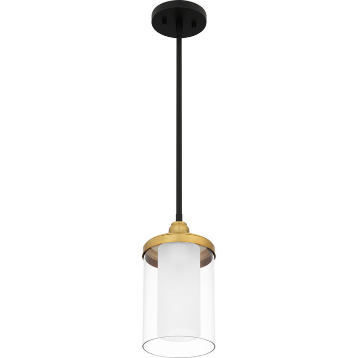 Myhouse Lighting Quoizel - ROW1506MBK - One Light Mini Pendant - Rowland - Matte Black