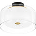 Myhouse Lighting Quoizel - ROW1714MBK - Two Light Semi Flush Mount - Rowland - Matte Black