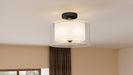 Myhouse Lighting Quoizel - ROW1714MBK - Two Light Semi Flush Mount - Rowland - Matte Black