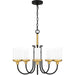 Myhouse Lighting Quoizel - ROW5022MBK - Five Light Chandelier - Rowland - Matte Black