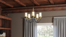 Myhouse Lighting Quoizel - ROW5022MBK - Five Light Chandelier - Rowland - Matte Black