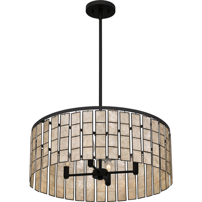 Myhouse Lighting Quoizel - SGLM2822MBK - Four Light Pendant - Seigler - Matte Black