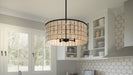 Myhouse Lighting Quoizel - SGLM2822MBK - Four Light Pendant - Seigler - Matte Black