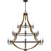 Myhouse Lighting Quoizel - SHR5015RK - 15 Light Chandelier - Shire - Rustic Black