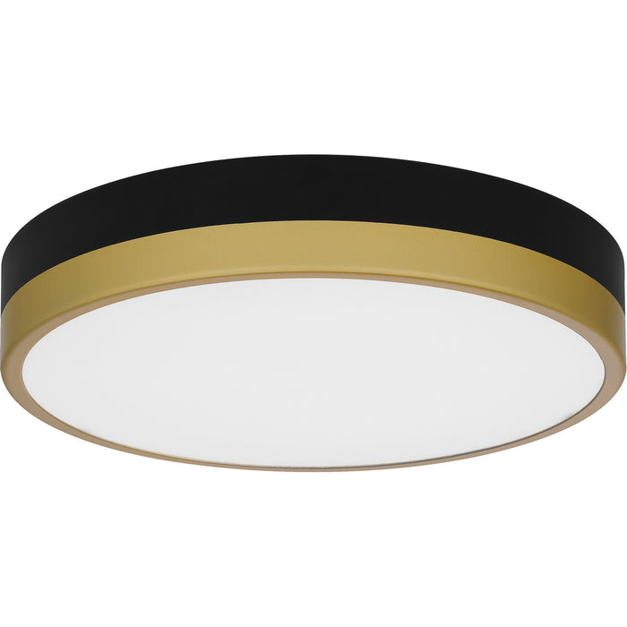 Myhouse Lighting Quoizel - WLN1611MBKG - LED Flush Mount - Weldin - Matte Black Gold