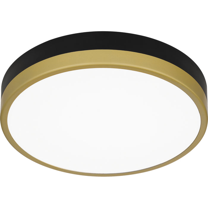 Myhouse Lighting Quoizel - WLN1611MBKG - LED Flush Mount - Weldin - Matte Black Gold