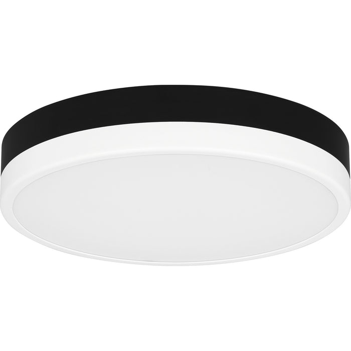 Myhouse Lighting Quoizel - WLN1611MBKW - LED Flush Mount - Weldin - Matte Black White