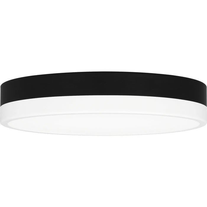 Myhouse Lighting Quoizel - WLN1611MBKW - LED Flush Mount - Weldin - Matte Black White