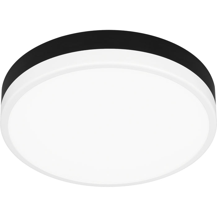 Myhouse Lighting Quoizel - WLN1611MBKW - LED Flush Mount - Weldin - Matte Black White