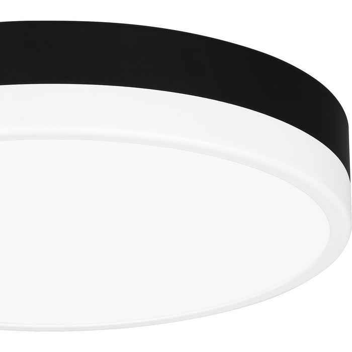 Myhouse Lighting Quoizel - WLN1611MBKW - LED Flush Mount - Weldin - Matte Black White