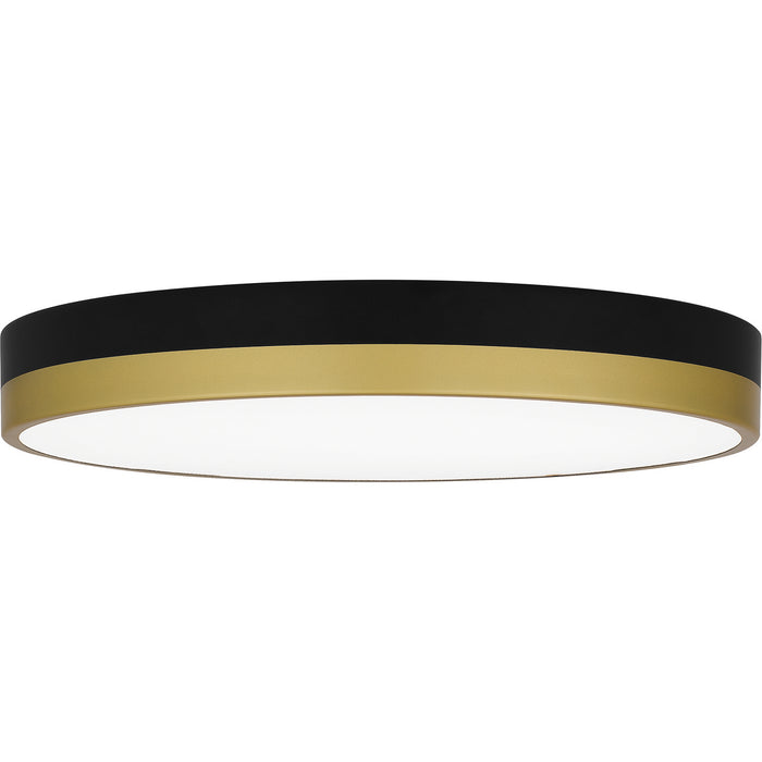 Myhouse Lighting Quoizel - WLN1615MBKG - LED Flush Mount - Weldin - Matte Black Gold