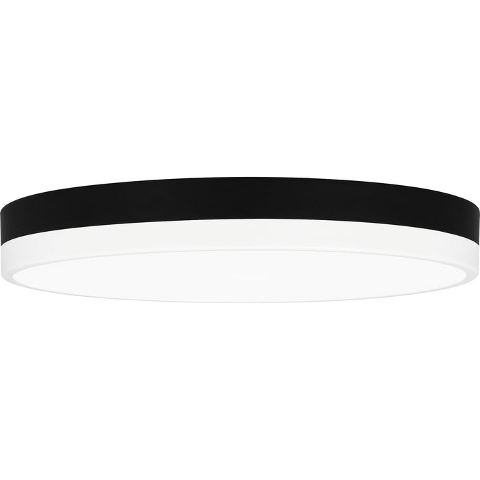 Myhouse Lighting Quoizel - WLN1615MBKW - LED Flush Mount - Weldin - Matte Black White