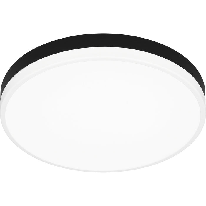 Myhouse Lighting Quoizel - WLN1615MBKW - LED Flush Mount - Weldin - Matte Black White