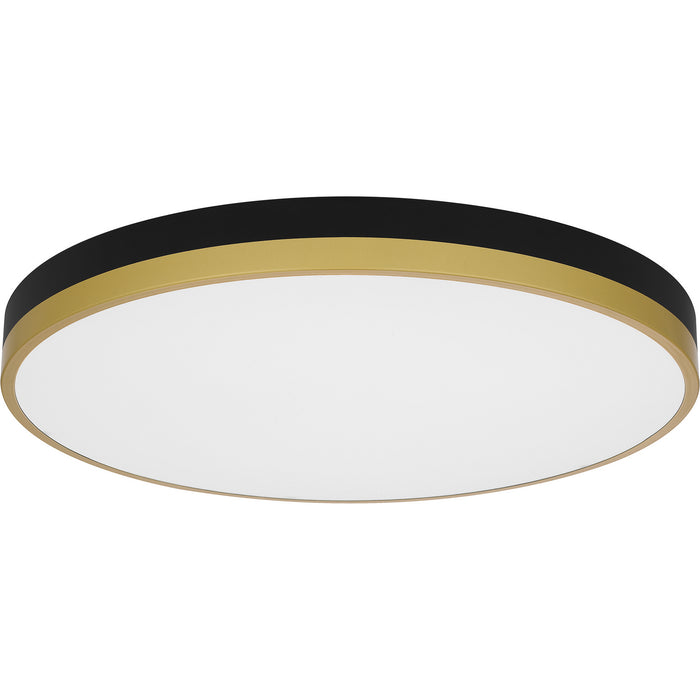 Myhouse Lighting Quoizel - WLN1620MBKG - LED Flush Mount - Weldin - Matte Black Gold