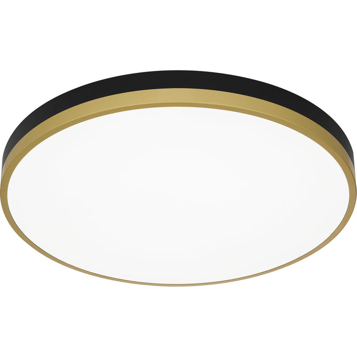 Myhouse Lighting Quoizel - WLN1620MBKG - LED Flush Mount - Weldin - Matte Black Gold