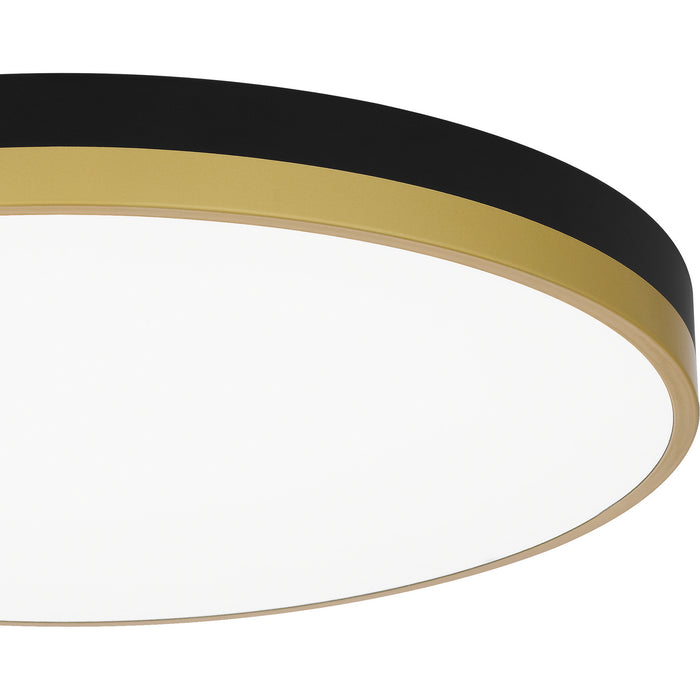 Myhouse Lighting Quoizel - WLN1620MBKG - LED Flush Mount - Weldin - Matte Black Gold