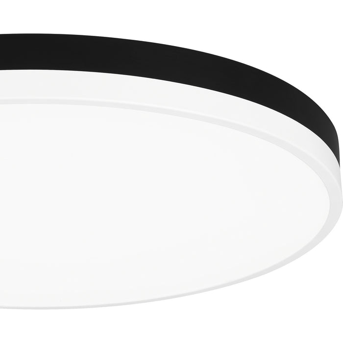 Myhouse Lighting Quoizel - WLN1620MBKW - LED Flush Mount - Weldin - Matte Black White