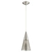 Myhouse Lighting Quorum - 1316-65 - One Light Pendant - Mesh Cone Pendants - Satin Nickel