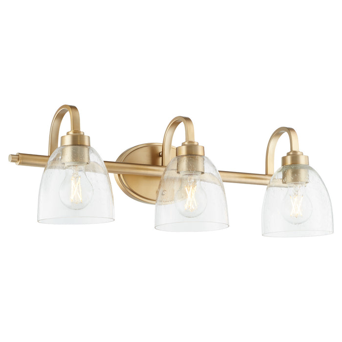 Myhouse Lighting Quorum - 5060-3-280 - Three Light Vanity - Reyes - Aged Brass