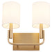 Myhouse Lighting Quorum - 5210-2-80 - Two Light Wall Mount - Tempo - Aged Brass