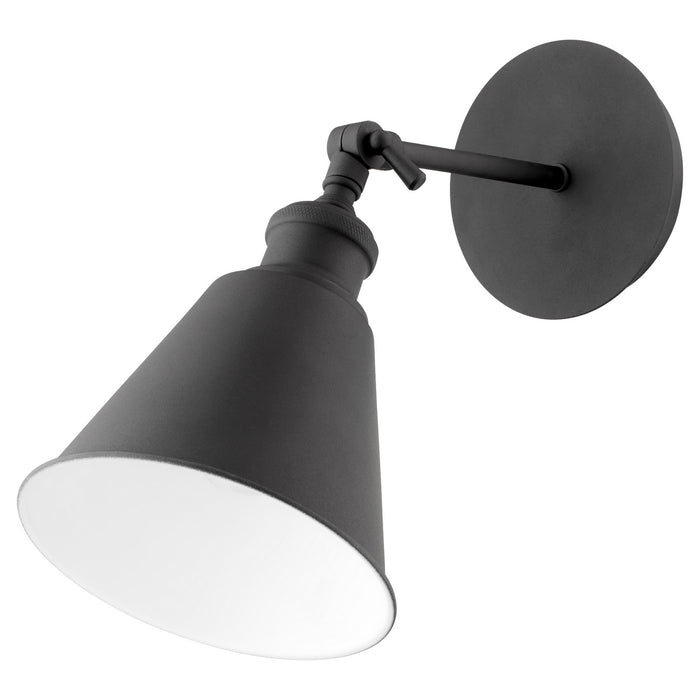 Myhouse Lighting Quorum - 5390-69 - One Light Wall Mount - Metal Cone Lighting - Textured Black