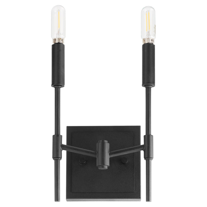 Myhouse Lighting Quorum - 563-2-59 - Two Light Wall Mount - Hamilton - Matte Black