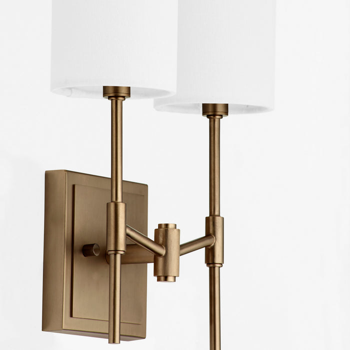 Myhouse Lighting Quorum - 563-2-81 - Two Light Wall Mount - Hamilton - Dark Brass