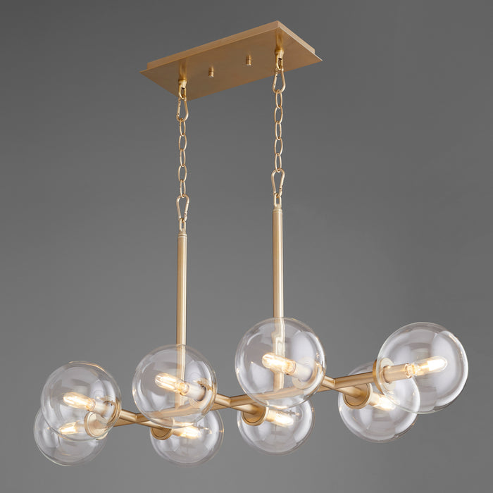 Myhouse Lighting Quorum - 6132-8-80 - Eight Light Chandelier - Rovi - Aged Brass