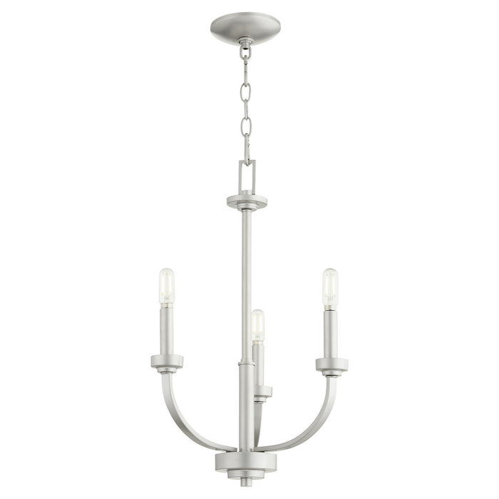 Myhouse Lighting Quorum - 6160-3-64 - Three Light Chandelier - Reyes - Classic Nickel