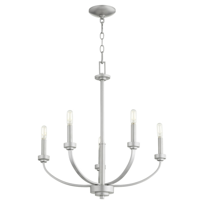 Myhouse Lighting Quorum - 6160-5-64 - Five Light Chandelier - Reyes - Classic Nickel