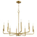 Myhouse Lighting Quorum - 6210-8-80 - Eight Light Chandelier - Tempo - Aged Brass