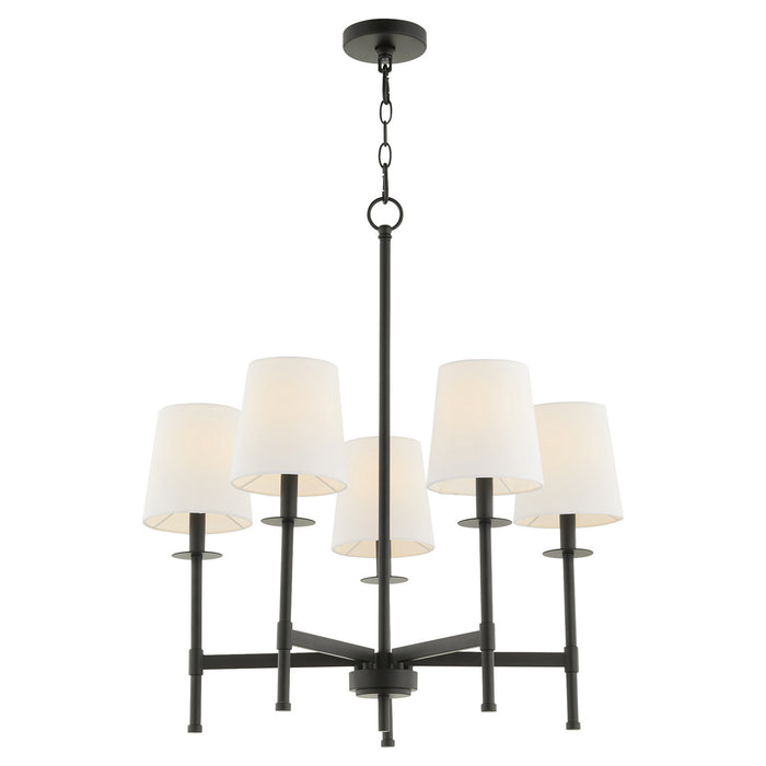 Myhouse Lighting Quorum - 624-5-59 - Five Light Chandelier - Belshaw - Matte Black