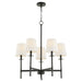 Myhouse Lighting Quorum - 624-5-59 - Five Light Chandelier - Belshaw - Matte Black