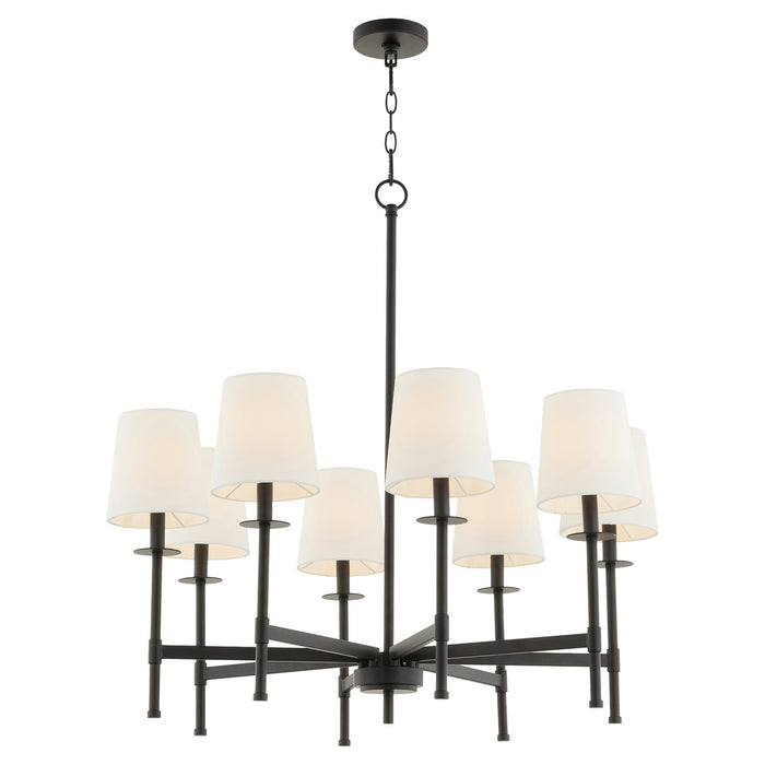 Myhouse Lighting Quorum - 624-8-59 - Eight Light Chandelier - Belshaw - Matte Black