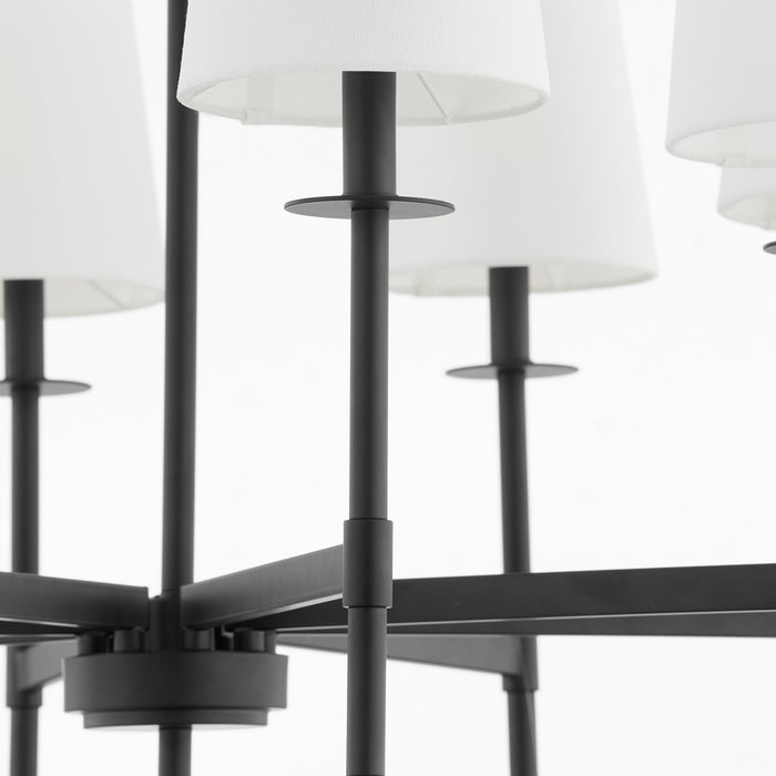 Myhouse Lighting Quorum - 624-8-59 - Eight Light Chandelier - Belshaw - Matte Black