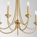 Myhouse Lighting Quorum - 6250-5-80 - Five Light Chandelier - Brooks - Aged Brass