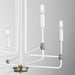 Myhouse Lighting Quorum - 633-5-0881 - Five Light Chandelier - Davies - Studio White w/ Dark Brass