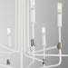 Myhouse Lighting Quorum - 633-8-0881 - Eight Light Chandelier - Davies - Studio White w/ Dark Brass
